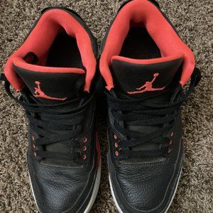 Jordan 3 Retro Crimson - Size 9.5